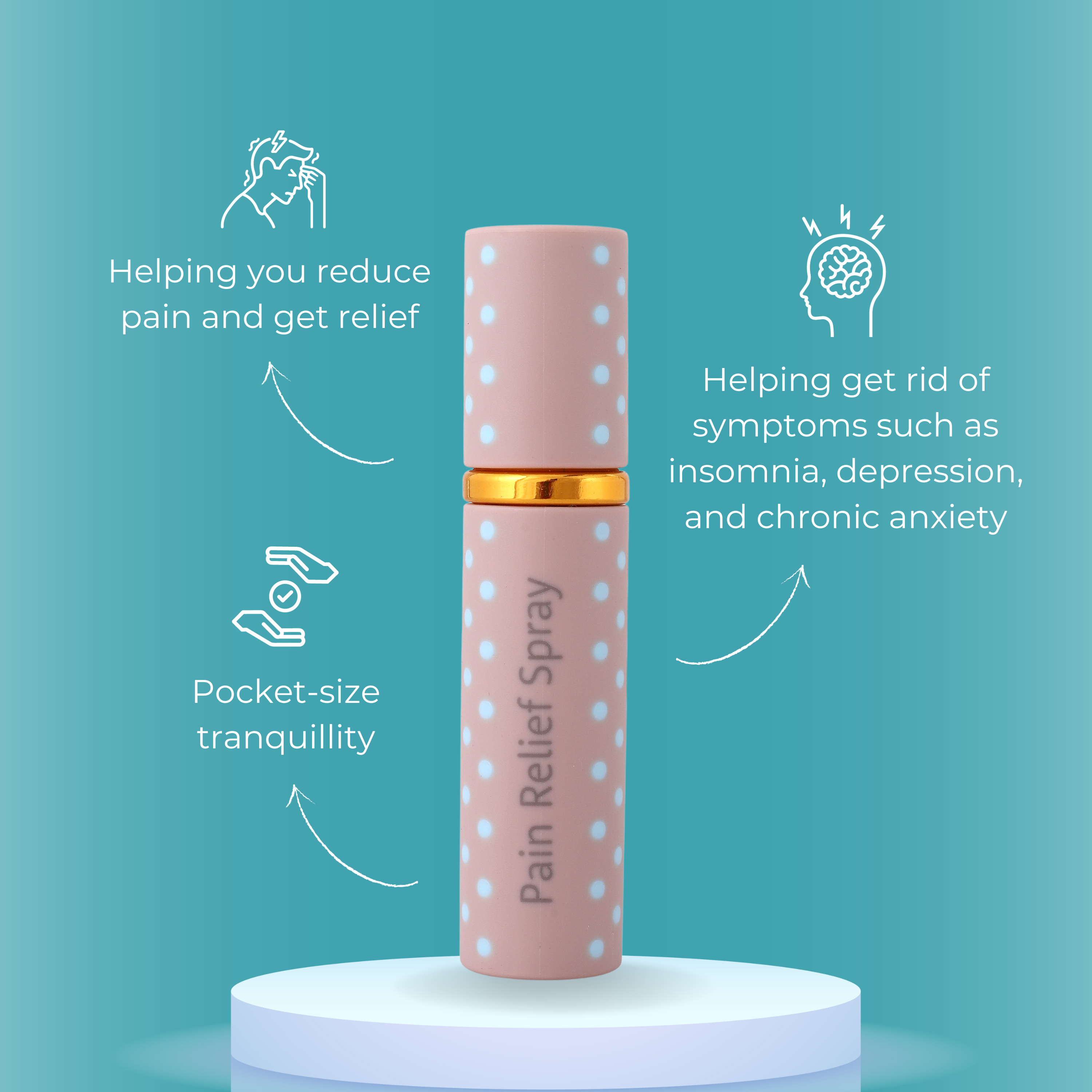 Relief&U Oral Spray (1000mg CBD) - for strong symptoms