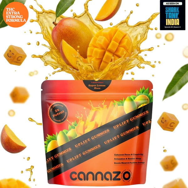 Cannazo Uplift Gummies (THC + CBD Oil Full Spectrum + Terpenes – 500mg)