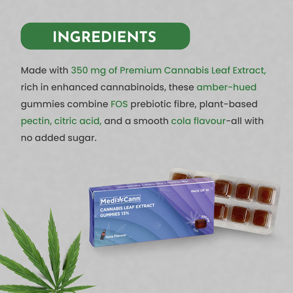 Medicann Cannabis Leaf Extract 350mg Gummies